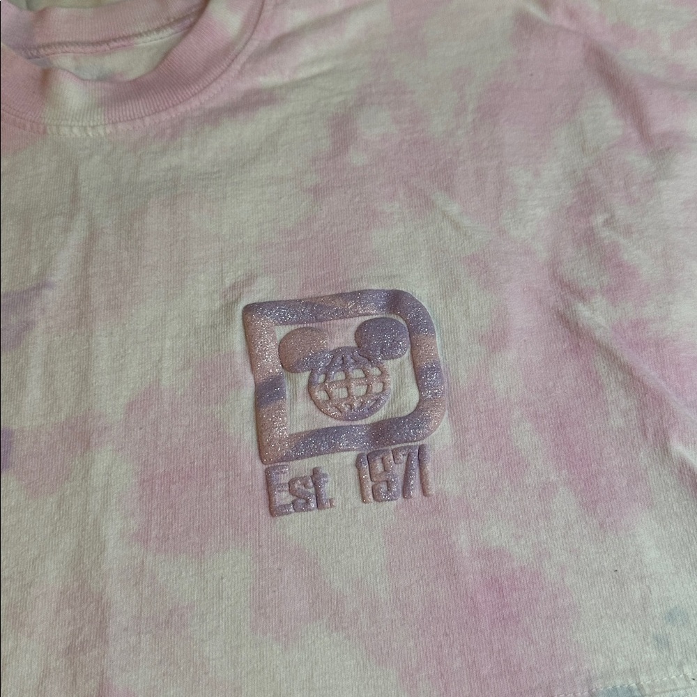 Disney Spirit Jersey Tie-Dye Long Sleeve Shirt Size S - Picture 2 of 6
